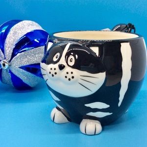 Black White Cat Happy Hallow Eve Mug Cup New